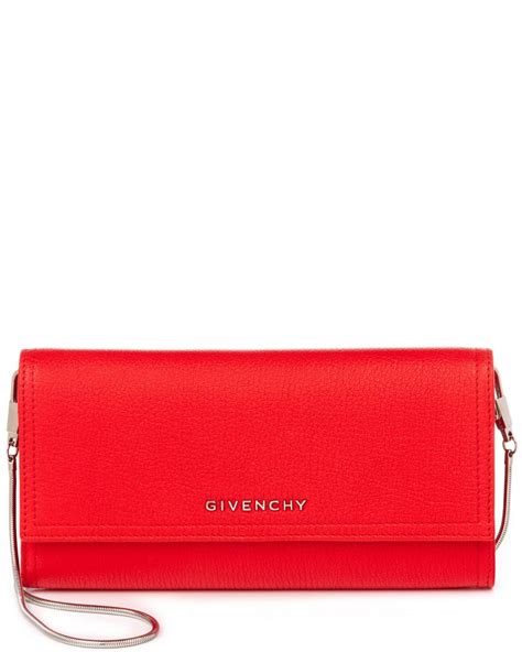 givenchy leather chain wallet in black|Women's Designer Wallets .